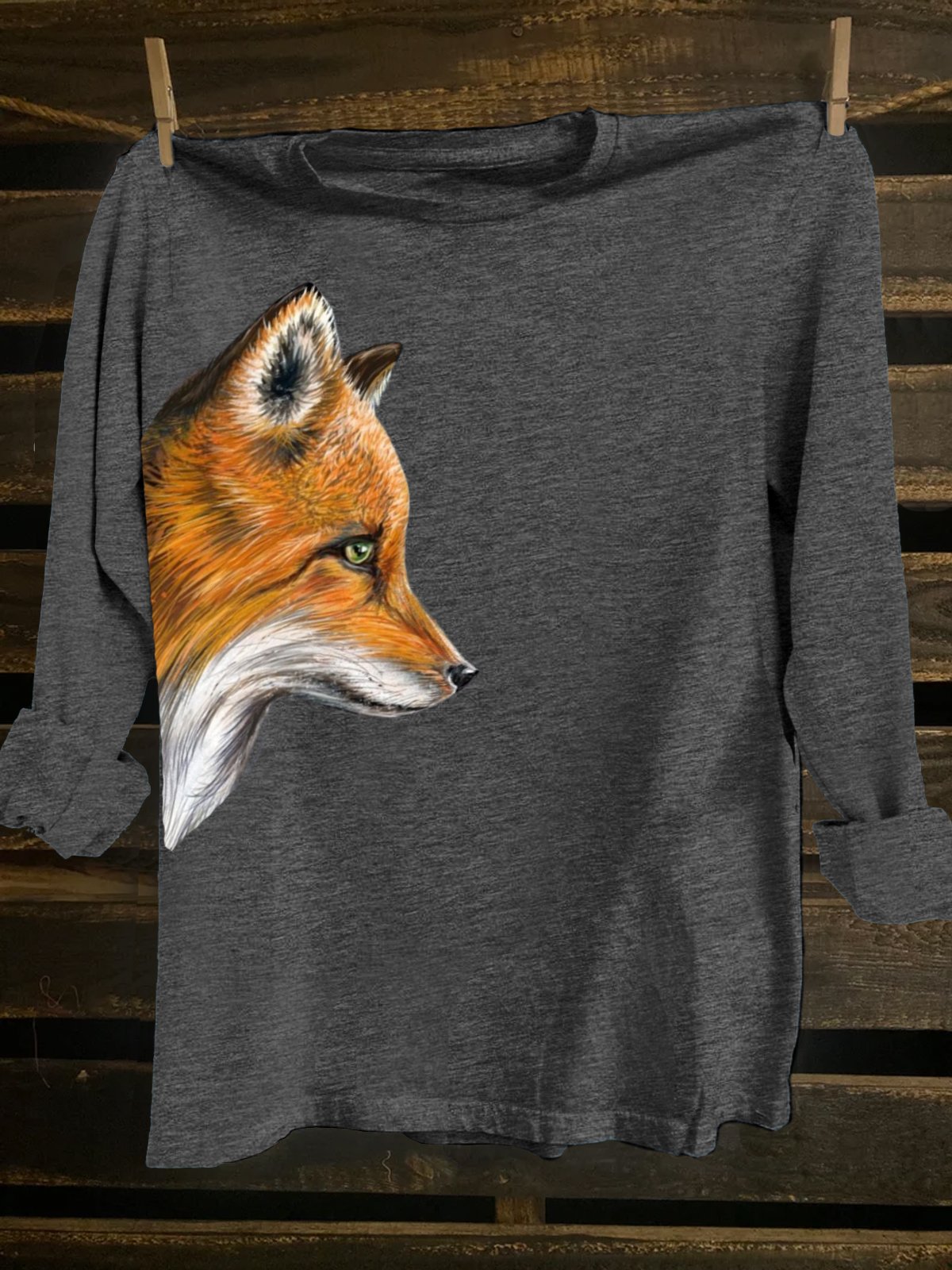 Crew Neck Western Style T-Shirt