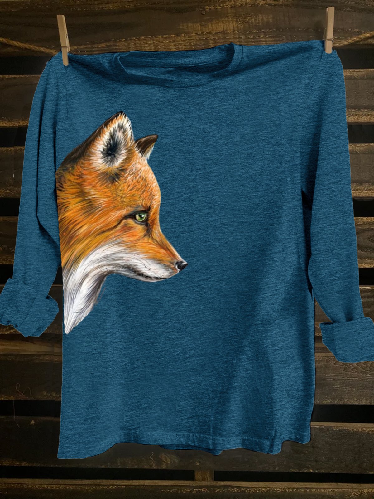 Crew Neck Western Style T-Shirt