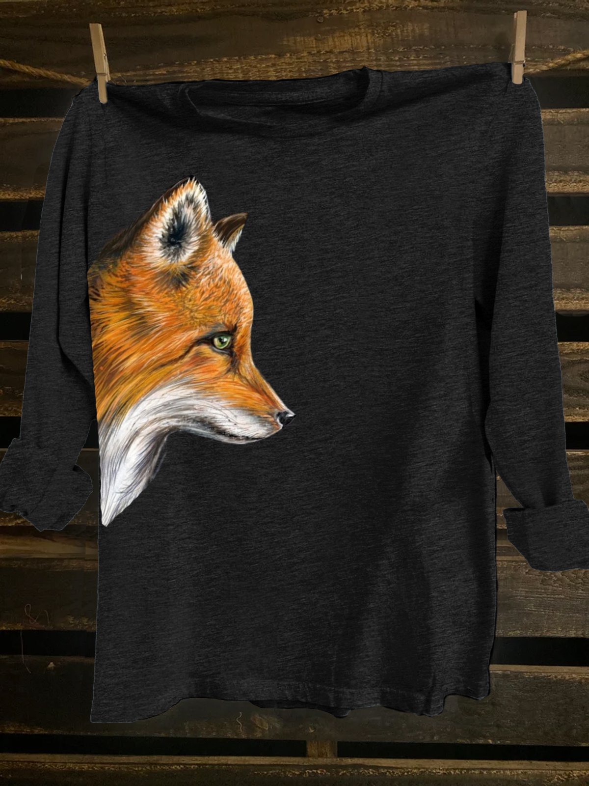 Crew Neck Western Style T-Shirt