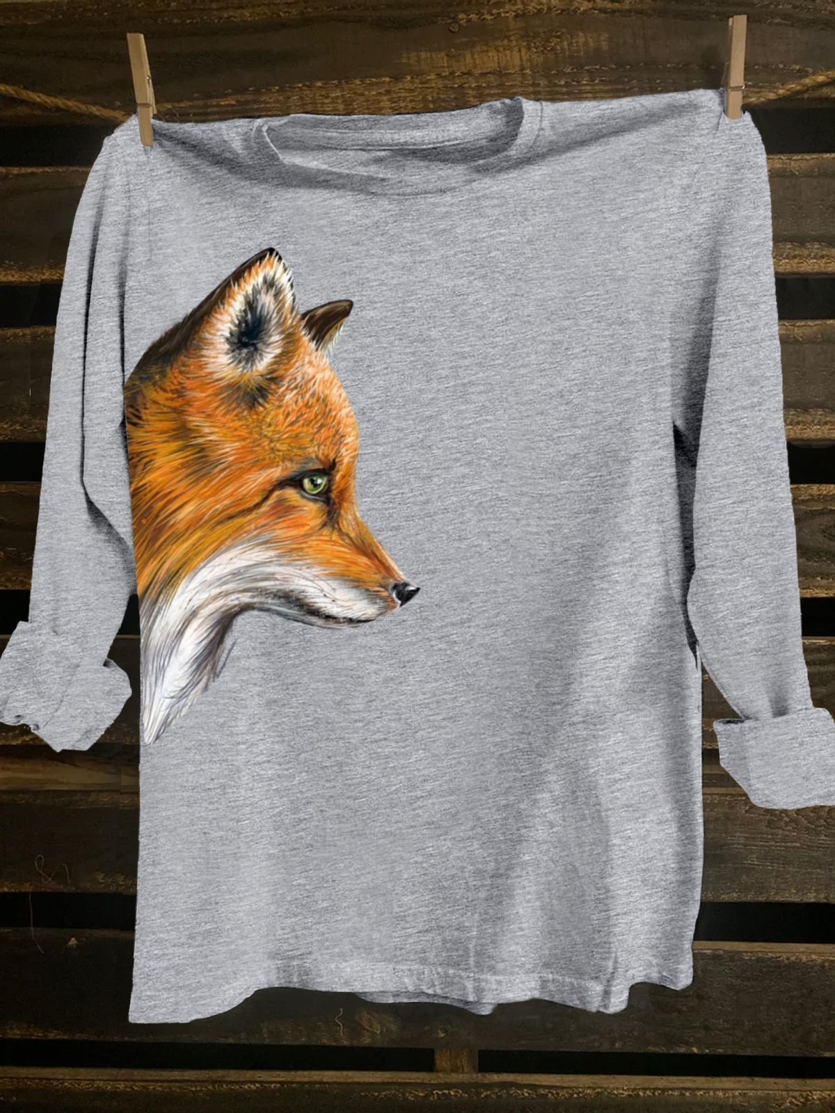 Crew Neck Western Style T-Shirt