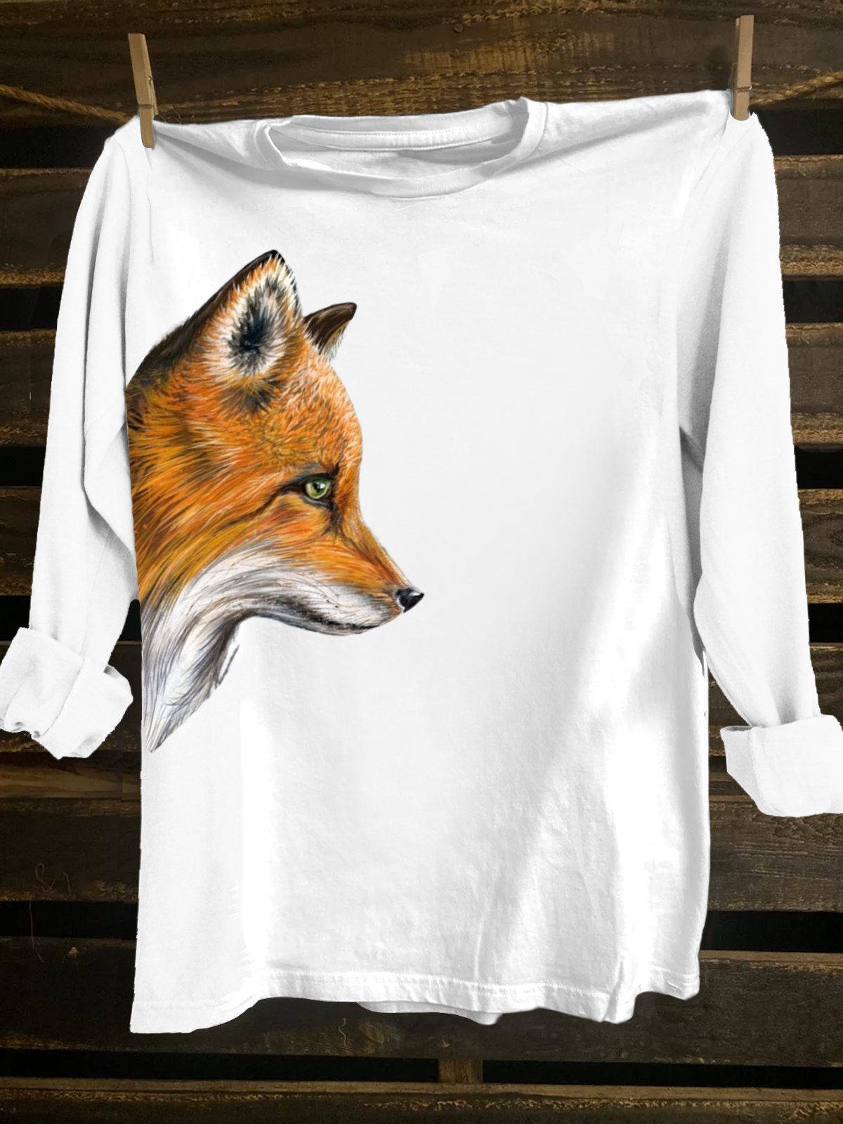 Crew Neck Western Style T-Shirt