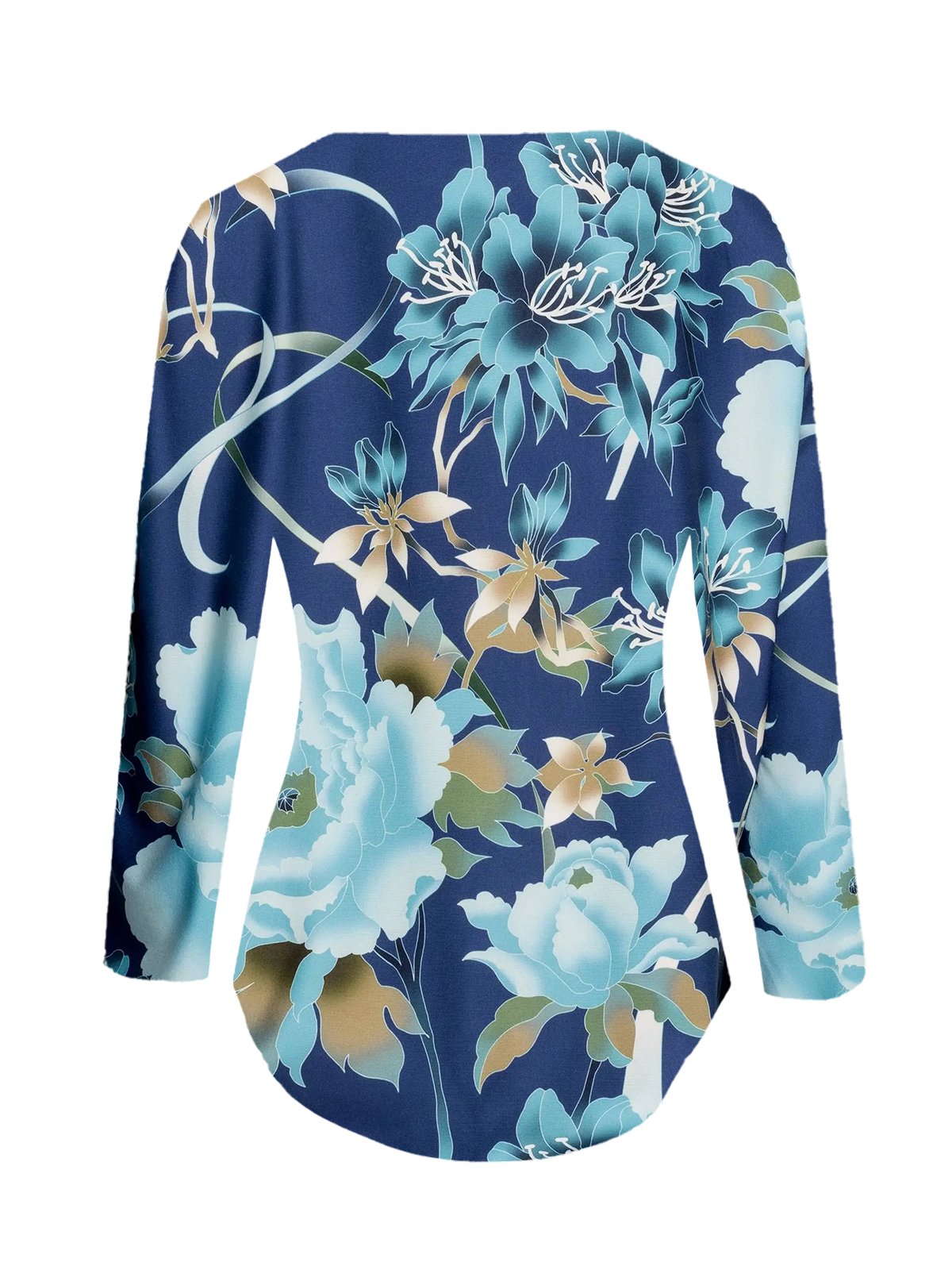 Women's Round Neck Long Sleeve T-shirt