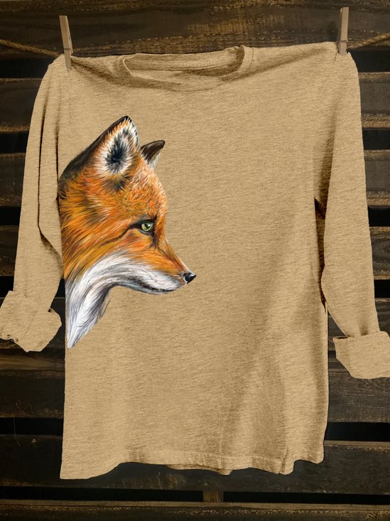 Crew Neck Western Style T-Shirt