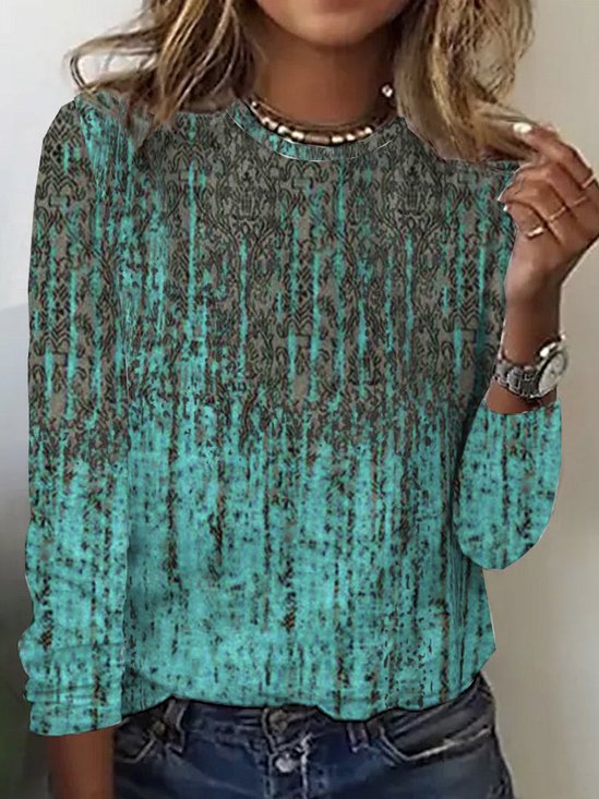 Loose Casual Ethnic T-Shirt