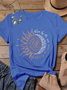 Crew Neck Ethnic Cotton West Style T-Shirt