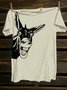 Western Style Cotton-Blend Horse T-Shirt