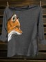 Crew Neck Western Style T-Shirt