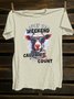 Crew Neck Western Style T-Shirt