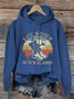 Western Style Cotton-Blend Letter Pattern Hoodie
