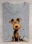 Dog Casual Cotton Loose T-Shirt