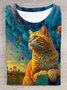 Cat Loose Casual T-Shirt