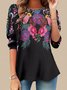 Women's Round Neck Long Sleeve T-shirt