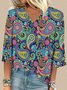 Women Printed Pullover T-shirt