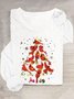 Cardinal Bird Christmas Casual Long Sleeve Shirt