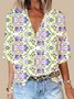 Women's Half Sleeve V Neck T-Shirt