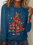 Cardinal Bird Christmas Casual Long Sleeve Shirt