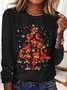 Cardinal Bird Christmas Casual Long Sleeve Shirt