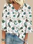 Women's Half Sleeve V Neck T-Shirt