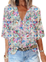 Women's Half Sleeve V Neck T-Shirt