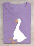 Loose Duck Casual Cotton T-Shirt
