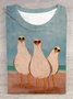 Loose Jersey Duck Casual T-Shirt