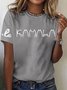 Women's Round Neck Pullover T-shirt
