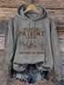Cotton-Blend Loose Hoodie Western Style Hoodie