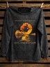 Western Style Distressing Sweatshirt