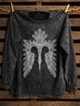 Western Style Cotton Distressing Loose Sweatshirt