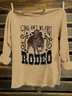 Loose Cotton-Blend Letter Pattern Western Style T-Shirt