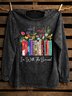 Western Style Crew Neck Sweatshirt