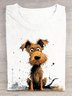 Dog Casual Cotton Loose T-Shirt