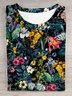 Jersey Floral Casual T-Shirt