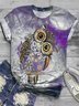 Jersey Owl Crew Neck Casual T-Shirt